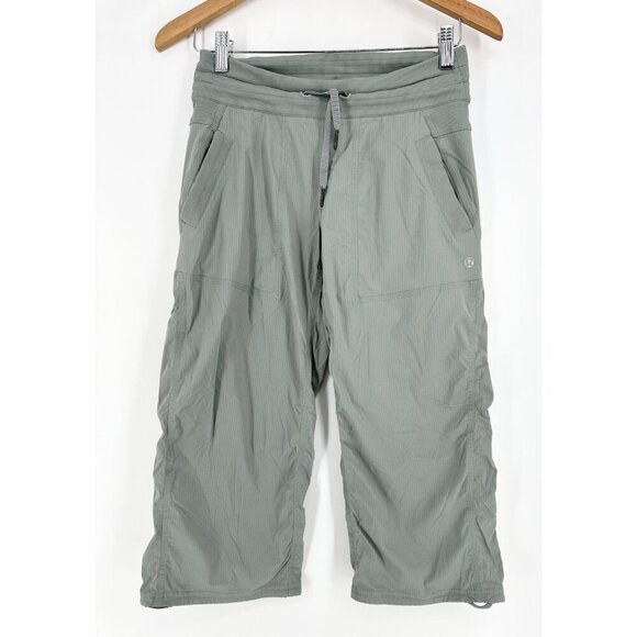 lululemon athletica Pants - Lululemon Studio Crop Earl Grey Womens 4 Read